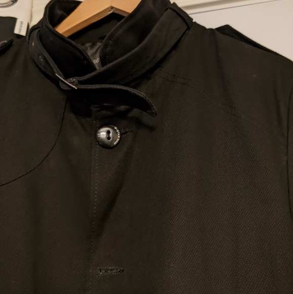 G-Star Black Denim Trench Coat, US S/M BNWOT - Picture 2 of 9